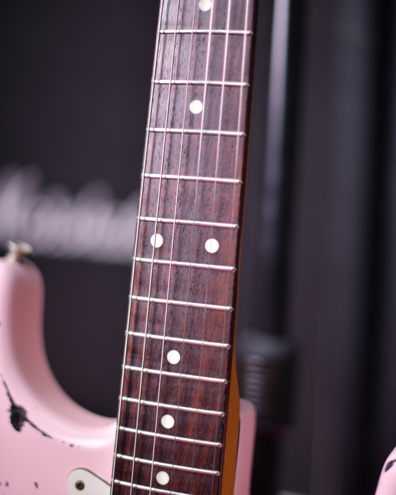 Fender Japan Stratocaster Faded Shell Pink over Sunburst RELIC MIJ M Serial 1992
