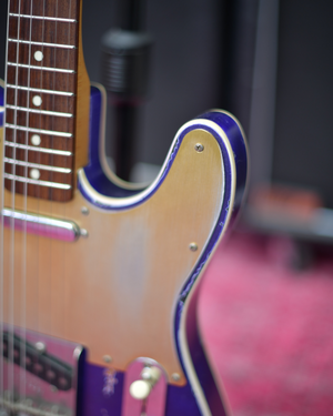 Fender Japan Telecaster Custom A Serial Purple Sparkle Heavy Relic