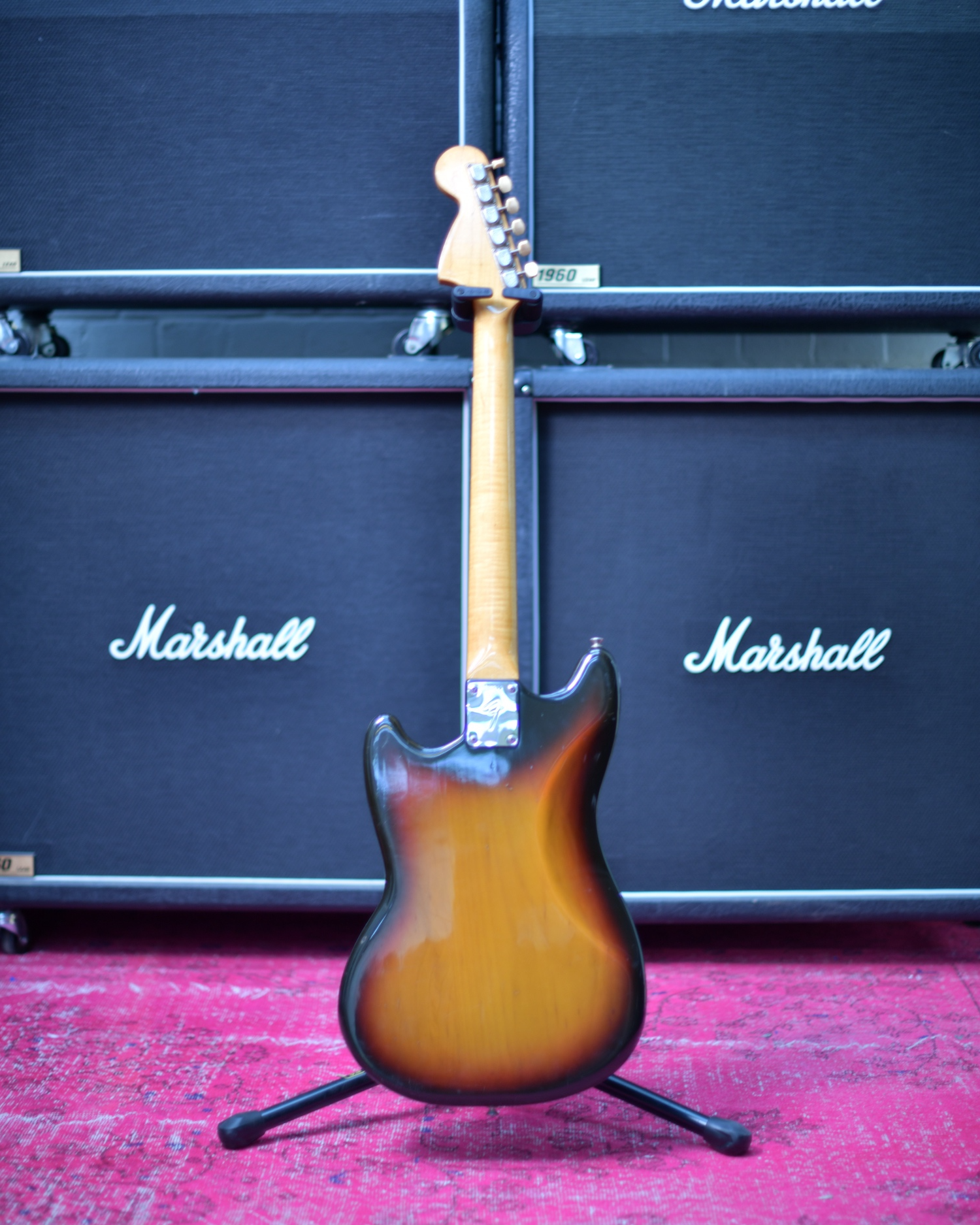 Fender 1975 Vintage Mustang All Original Sunburst USA Flame Maple