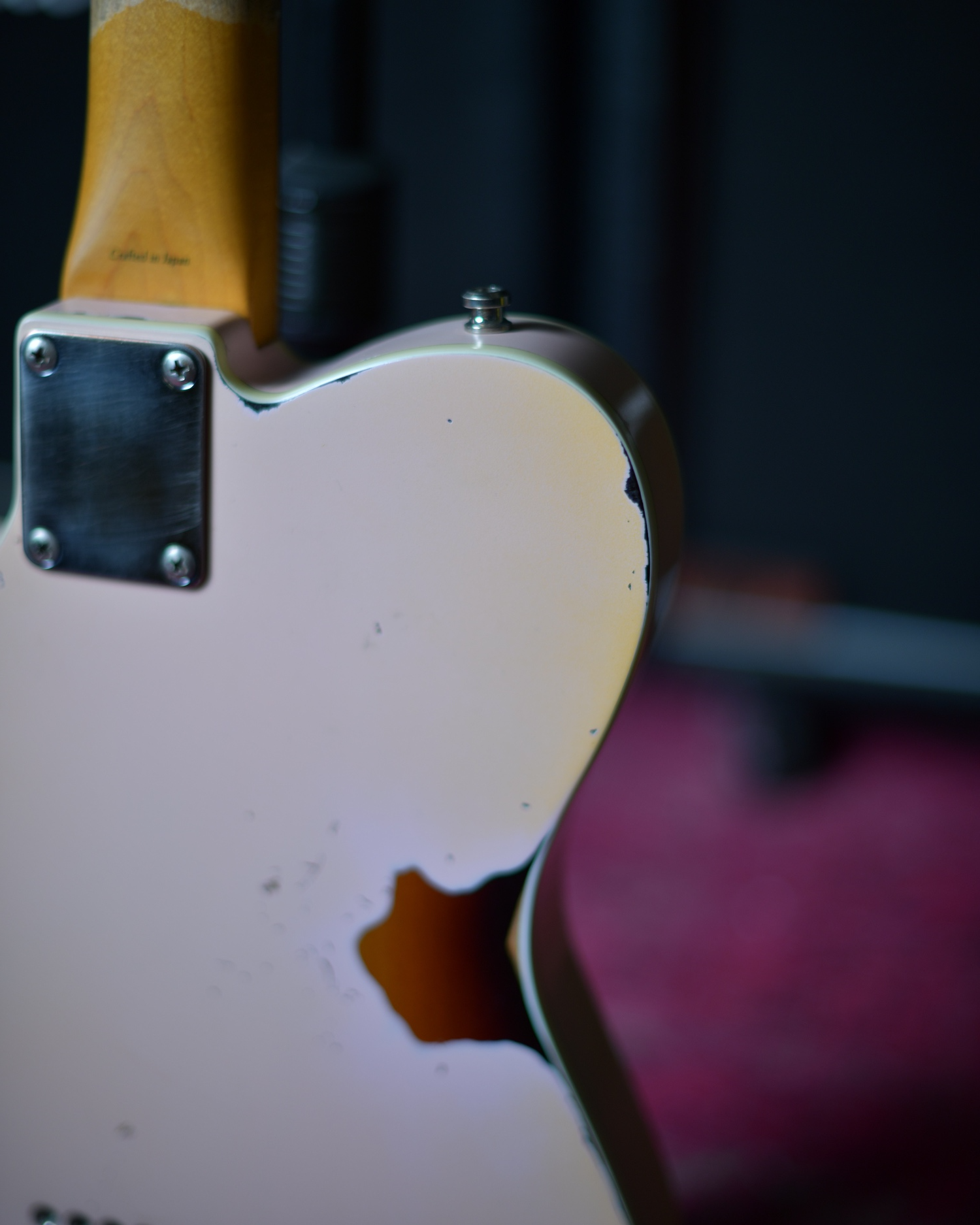 Fender Japan Telecaster Custom A Serial Shell Pink Refin Relic