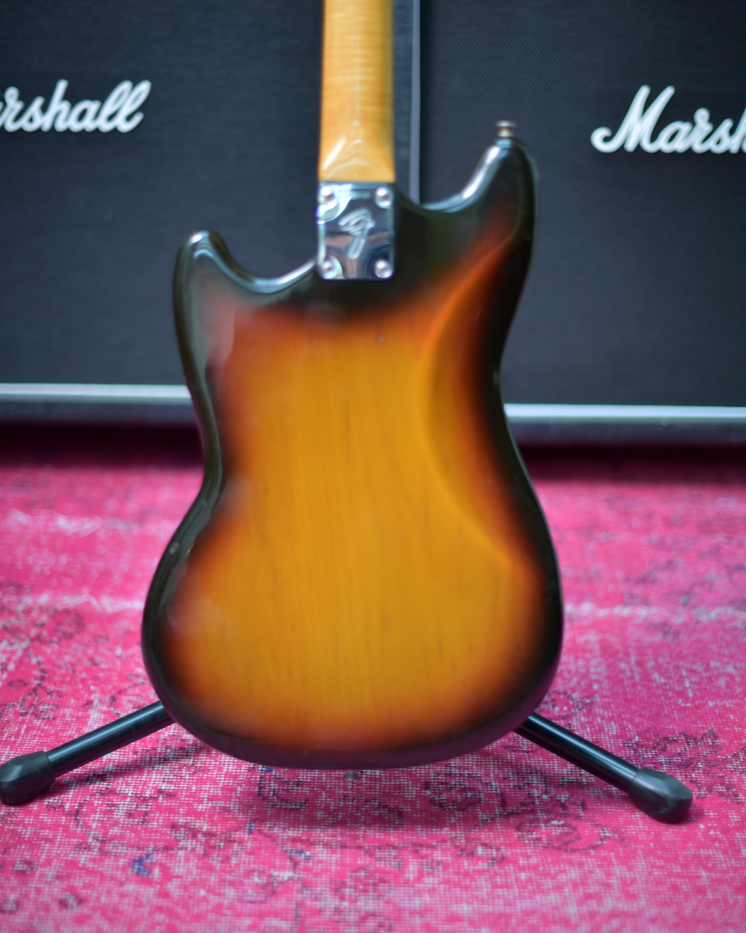 Fender 1975 Vintage Mustang All Original Sunburst USA Flame Maple