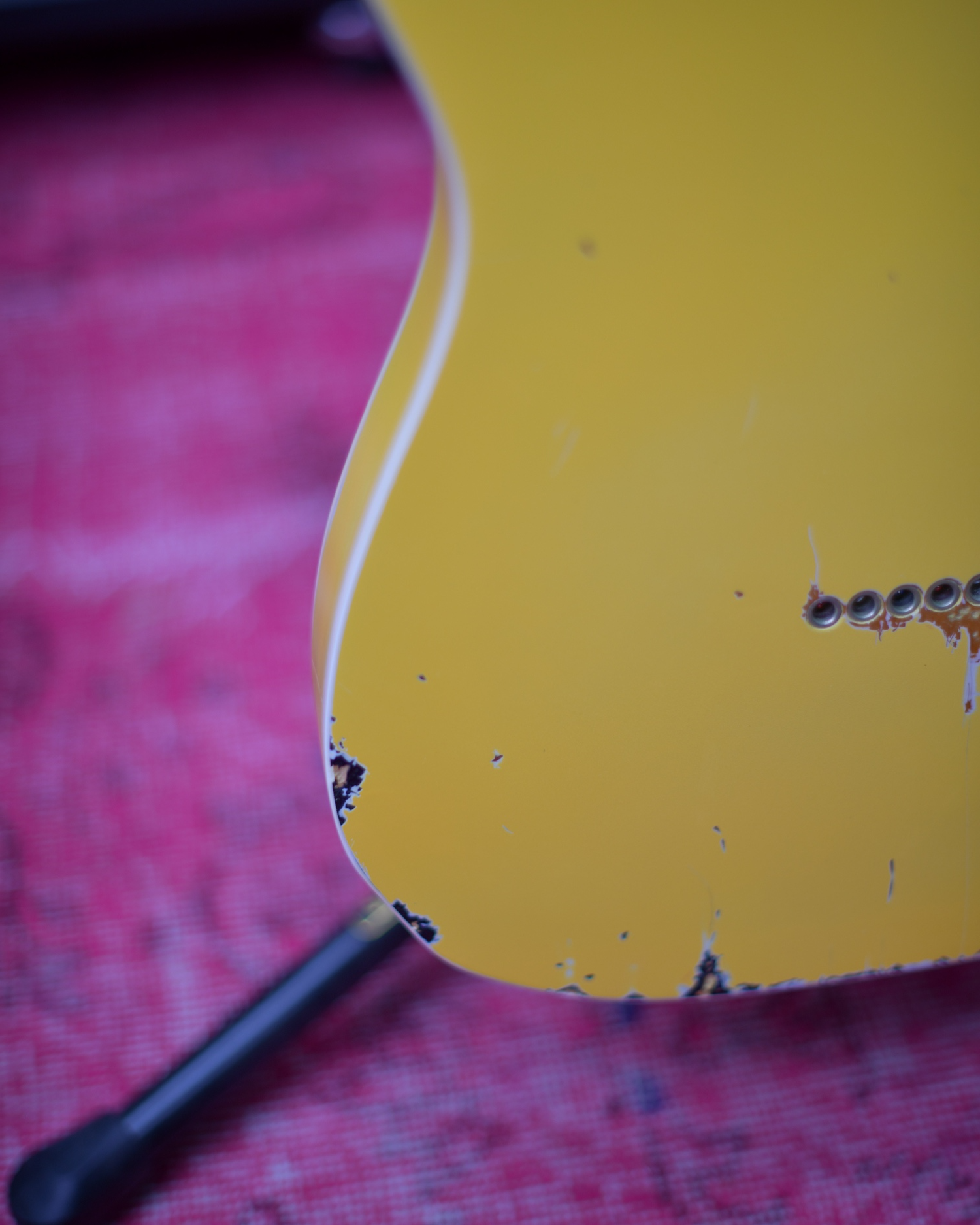 Fender Japan TL62B Telecaster Graffiti Yellow Heavy Relic MIJ U Serial 2010