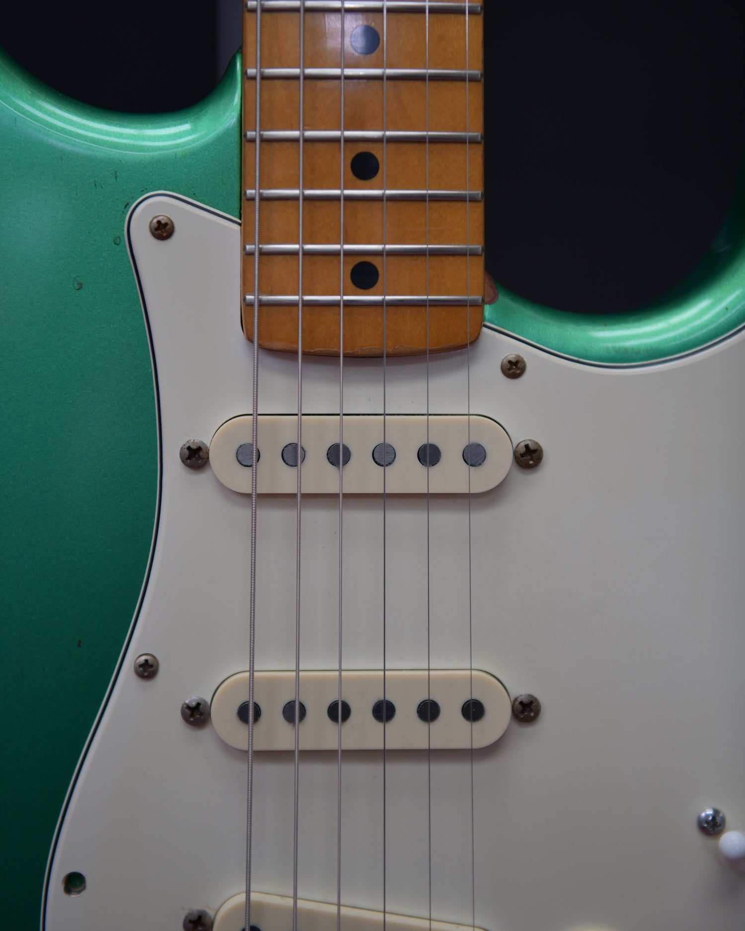 Fender ST57 Stratocaster MIJ 1993 Candy Apple Green Refin Monty's Pickups