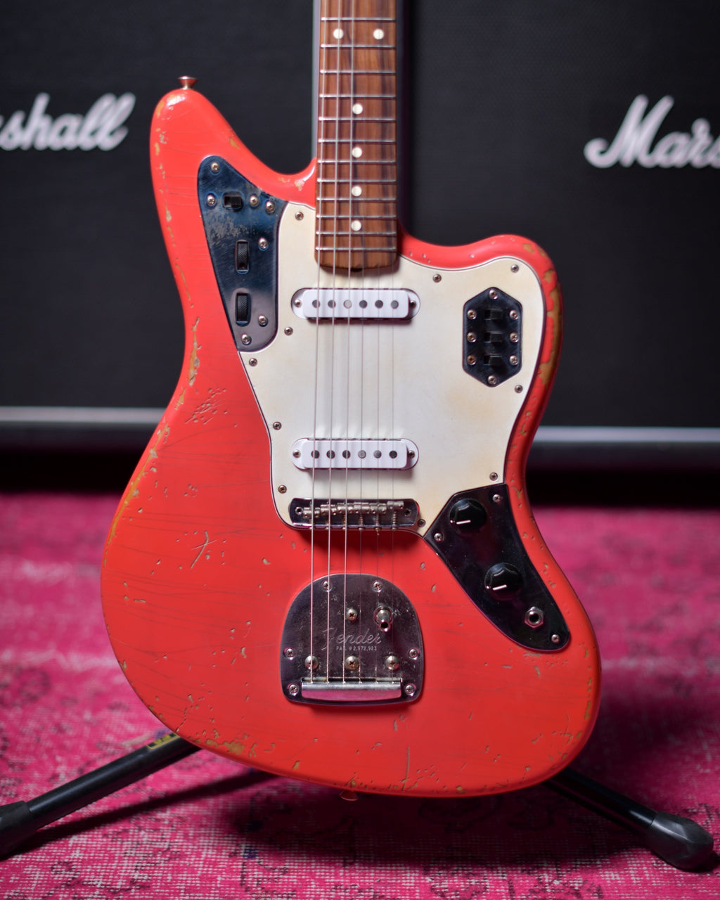 Fender Jaguar Special Edition Lacquer Fiesta Red Heavy Relic