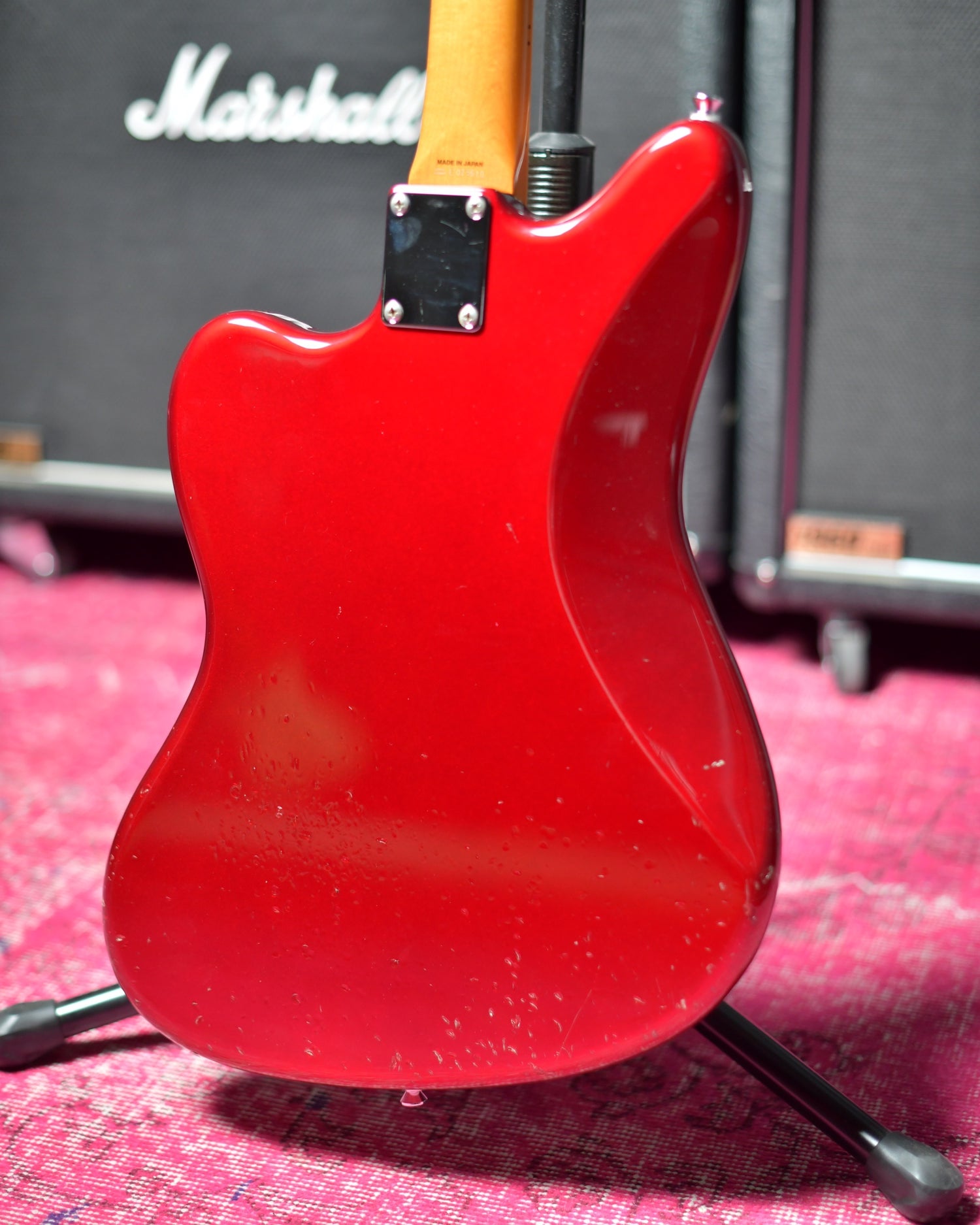Fender Japan JM66B Jazzmaster Old Candy Red Blocks & Blinding MIJ 95'