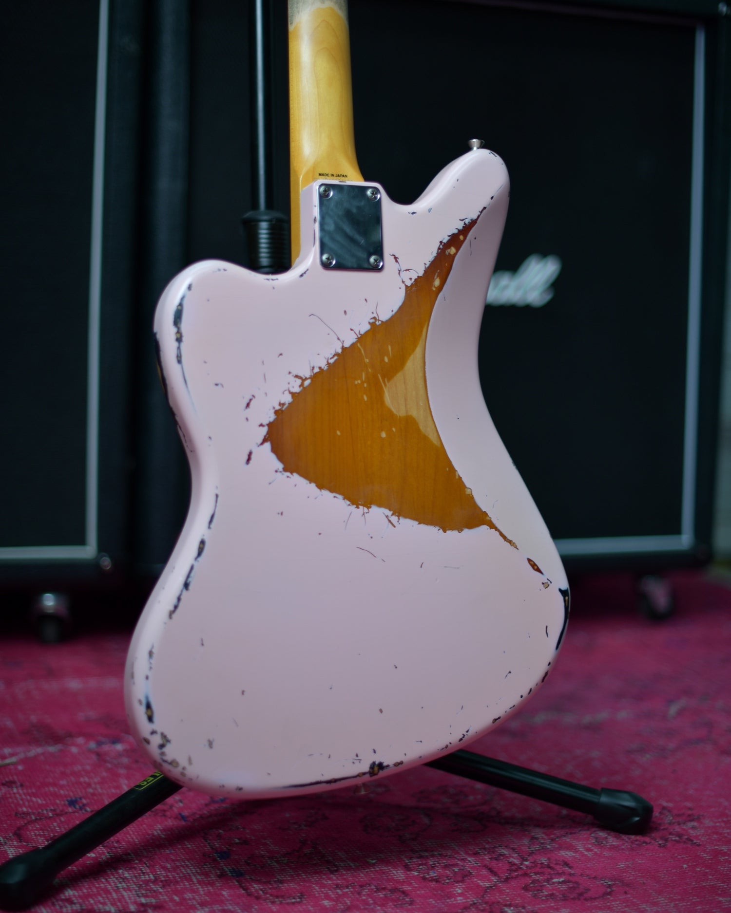 Fender Japan Jazzmaster Heavy Relic Shell Pink over 3TSB MIJ 2015