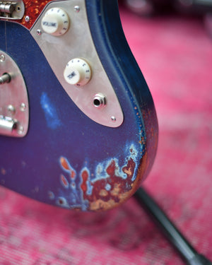 Fender 1966 Original Vintage Musicmaster Neck on Custom Heavy Relic Lake Placid Blue Body