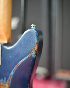 Fender 1966 Original Vintage Musicmaster Neck on Custom Heavy Relic Lake Placid Blue Body