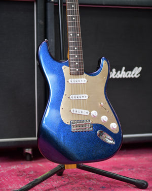 Fender Stratocaster Flip flop Finish Purple/ Blue Sparkle MIJ 2012 Japan