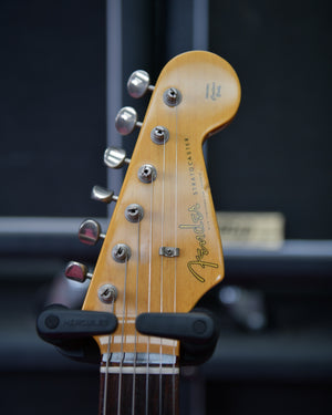 Fender Stratocaster Flip flop Finish Purple/ Blue Sparkle MIJ 2012 Japan