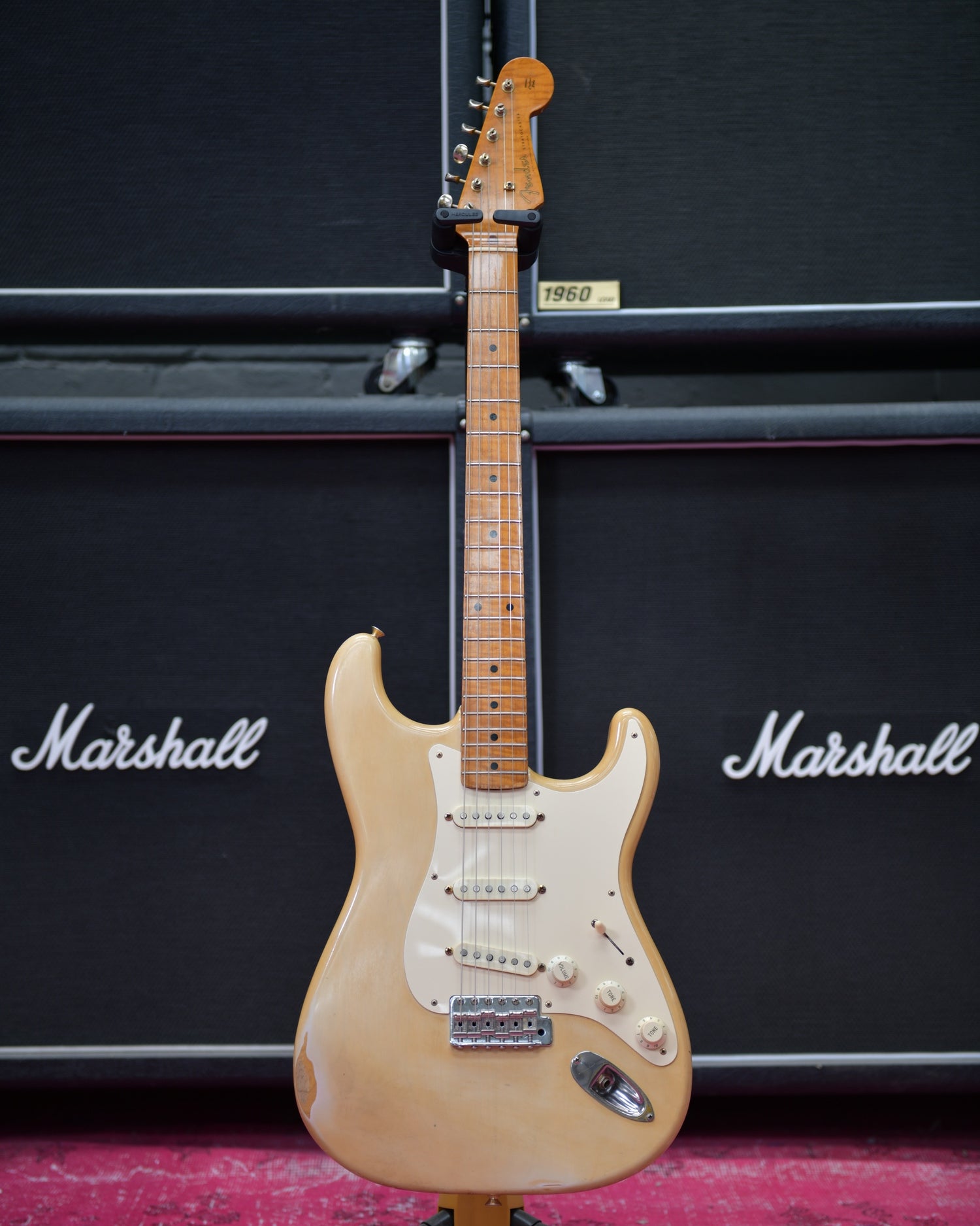 Fender Stratocaster ST54S MIJ 1985 E Serial Custom Order Blonde Flame Maple Neck