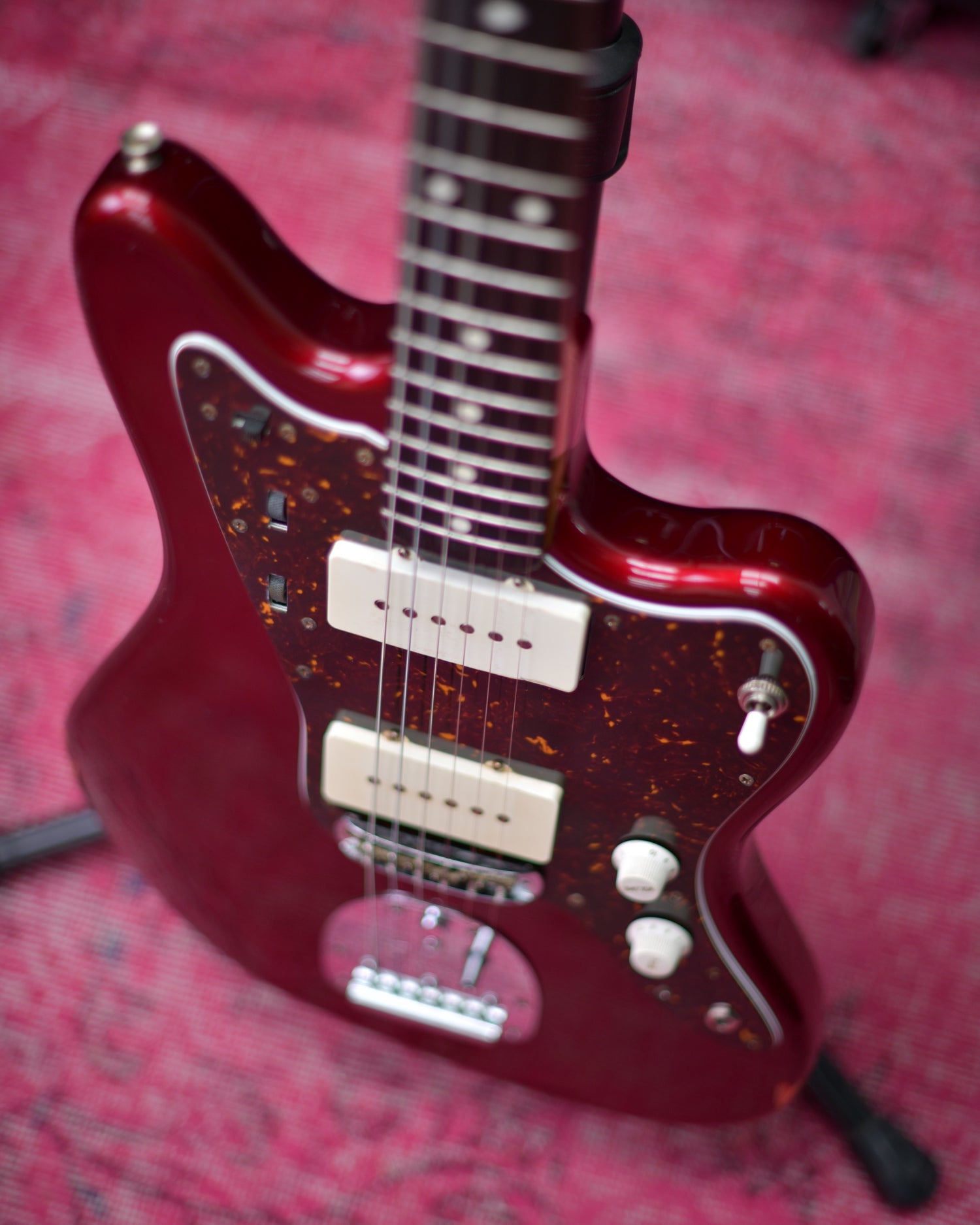 Fender Japan Jazzmaster Old Candy Red Matching Headstock CIJ 2005