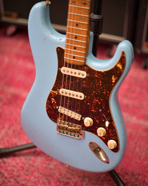 Fender Japan Stratocaster MIJ F Serial 1986 Daphne Blue Nitro Fujigen