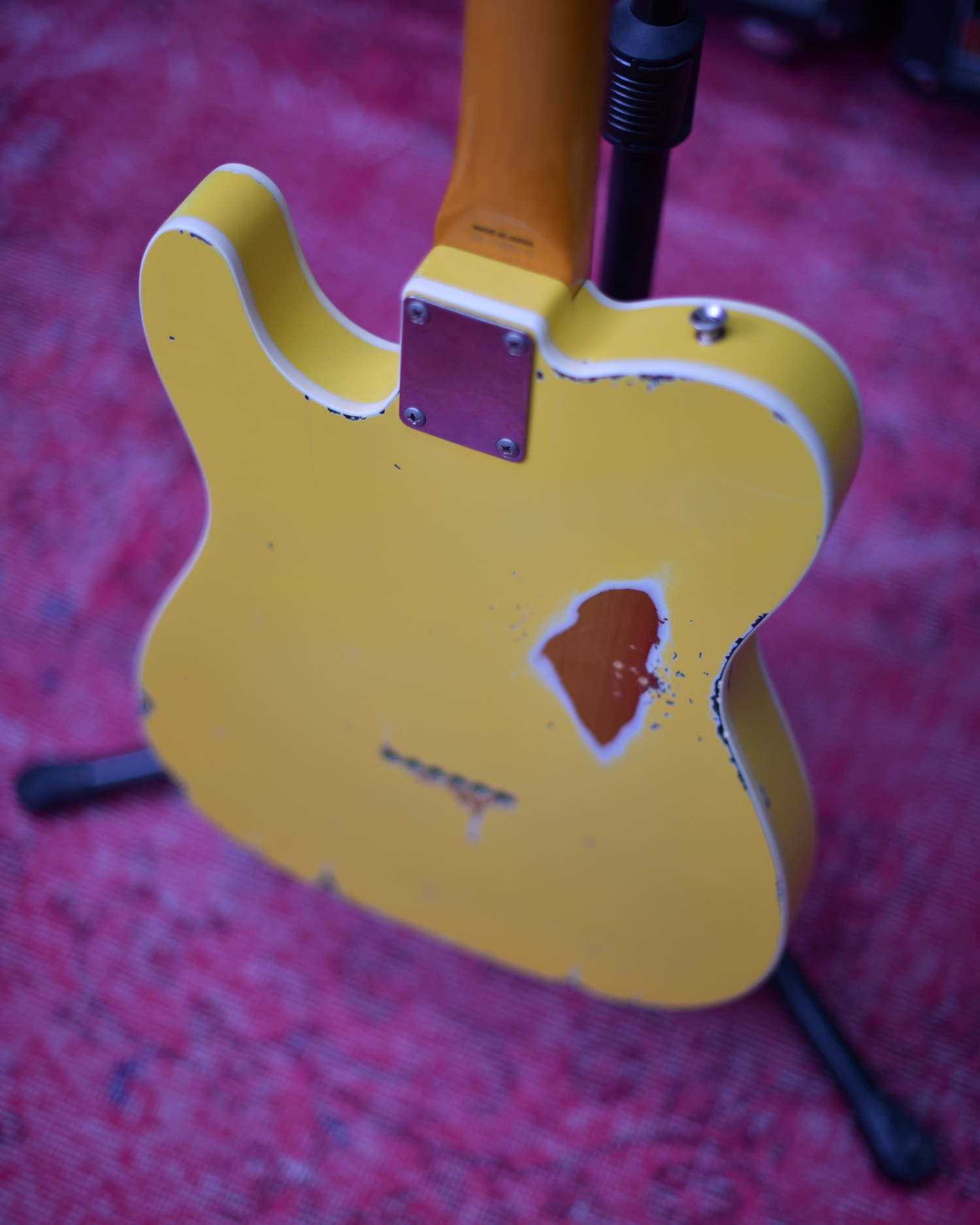 Fender Japan TL62B Telecaster Graffiti Yellow Heavy Relic MIJ U Serial 2010