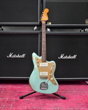 FENDER CLASSIC 60'S JAZZMASTER LACQUER SURF GREEN RELIC