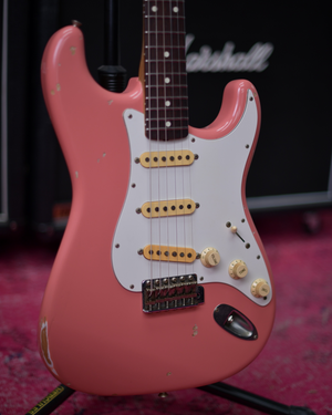 Fender Japan Stratocaster Shell Pink Lacquer G Serial 1988 MIJ Fujigen