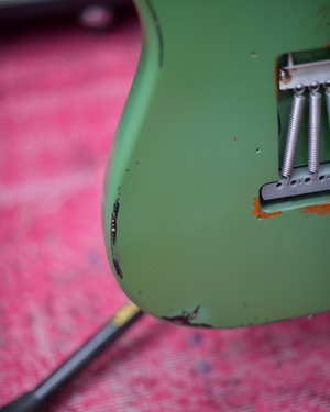 Fender Japan Stratocaster Aged Irish Pub Green Relic S Serial 1995 Fujigen
