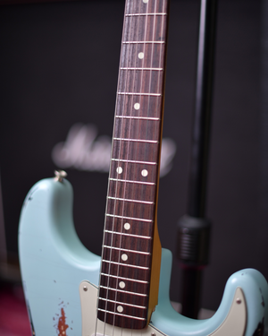 Fender Japan Faded Sonic Blue Stratocaster CIJ 1997 Heavy Relic